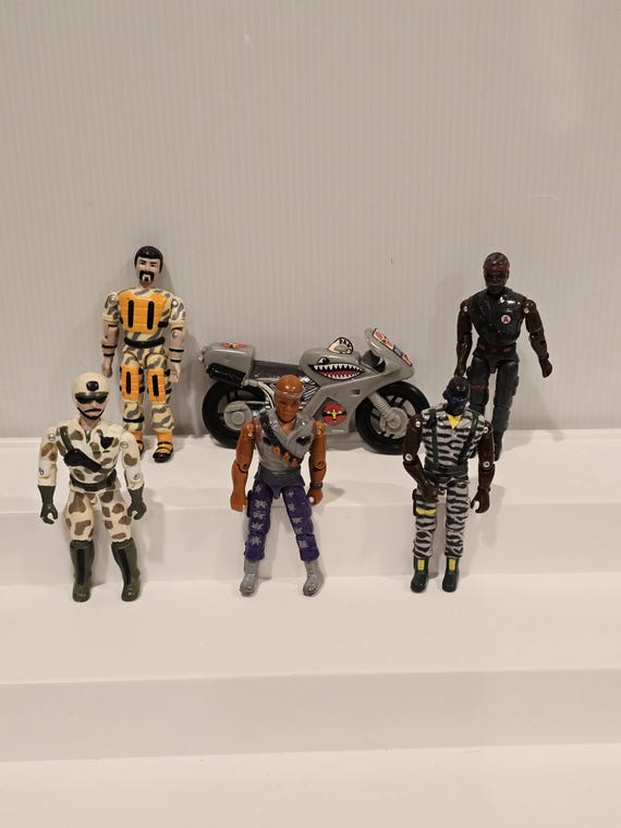 Vintage Lanard the Corps Motorcycle Rescue Figure Set - Etsy