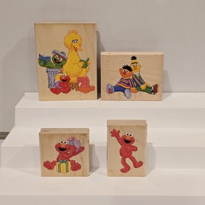 Sesame Street Wooden Character Stamps