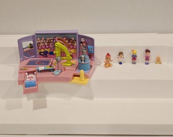 Vintage Polly Pocket Playset and Mini Figures