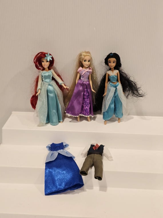 disney princess dress up dolls set Disney Parks 5” Princess Doll Set