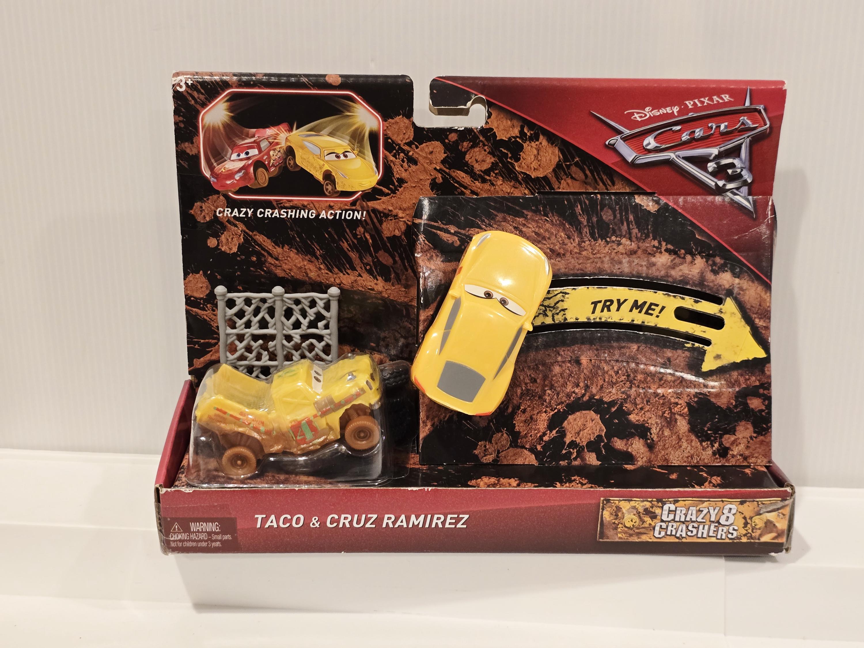 Crazy 8 Crashers Taco Cruz Ramirez Vehicles Toy New Disney Pixar