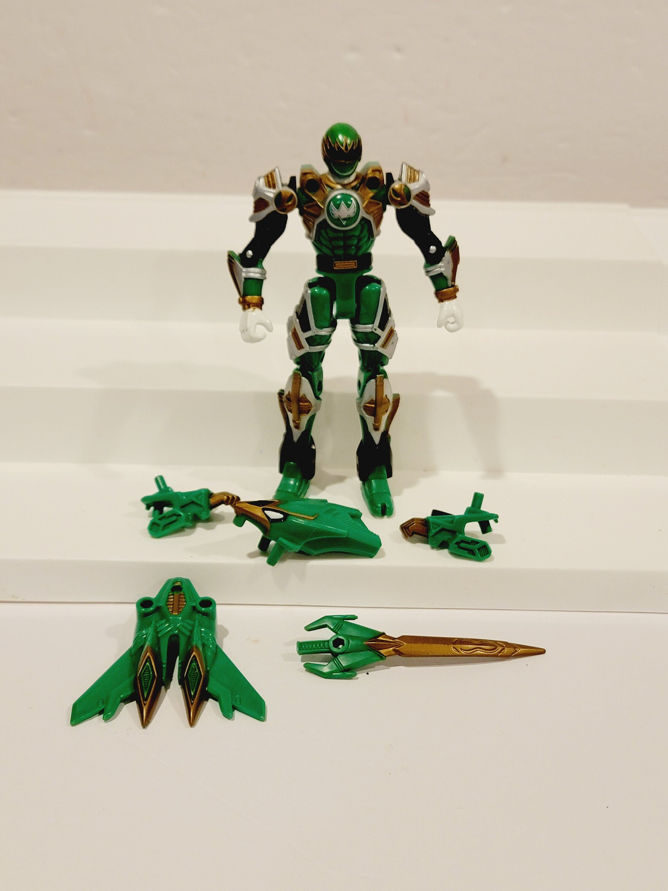 POWER RANGERS SAMURAI Mega Ranger Forest Bandai Forêt Vert Figurine EUR
