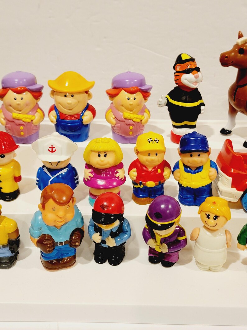 Vintage Plastic Little People Shelcore, John Deere, Playskool,and ...