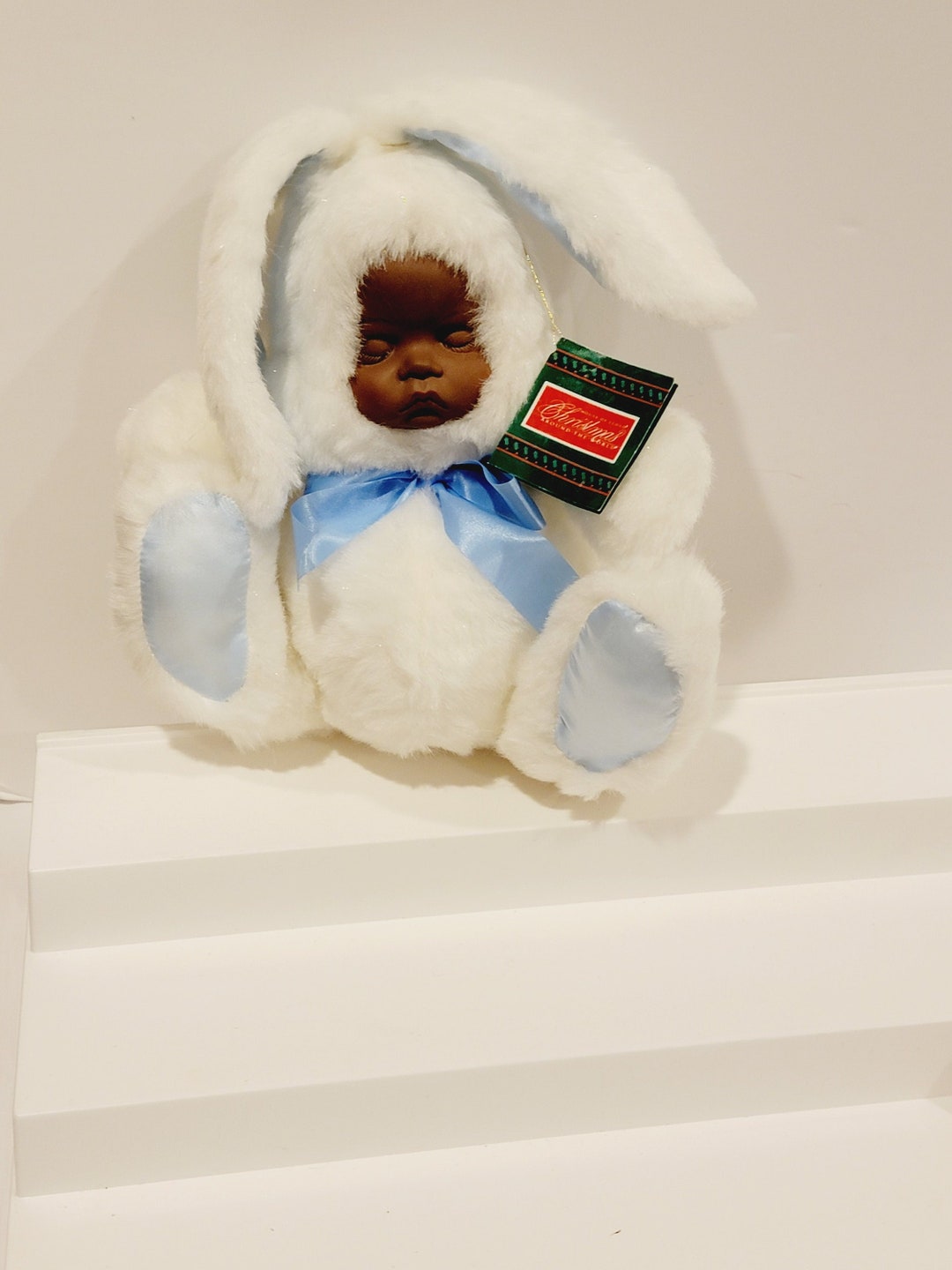 1992 House of Lloyd Porcelain Baby Face Doll Snow Bunny Plush - Etsy