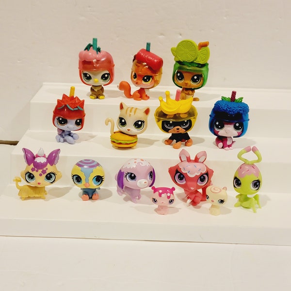 Littlest Pet Shop LPS Slushie Squad Pack and Sweetest Collection Figure Set