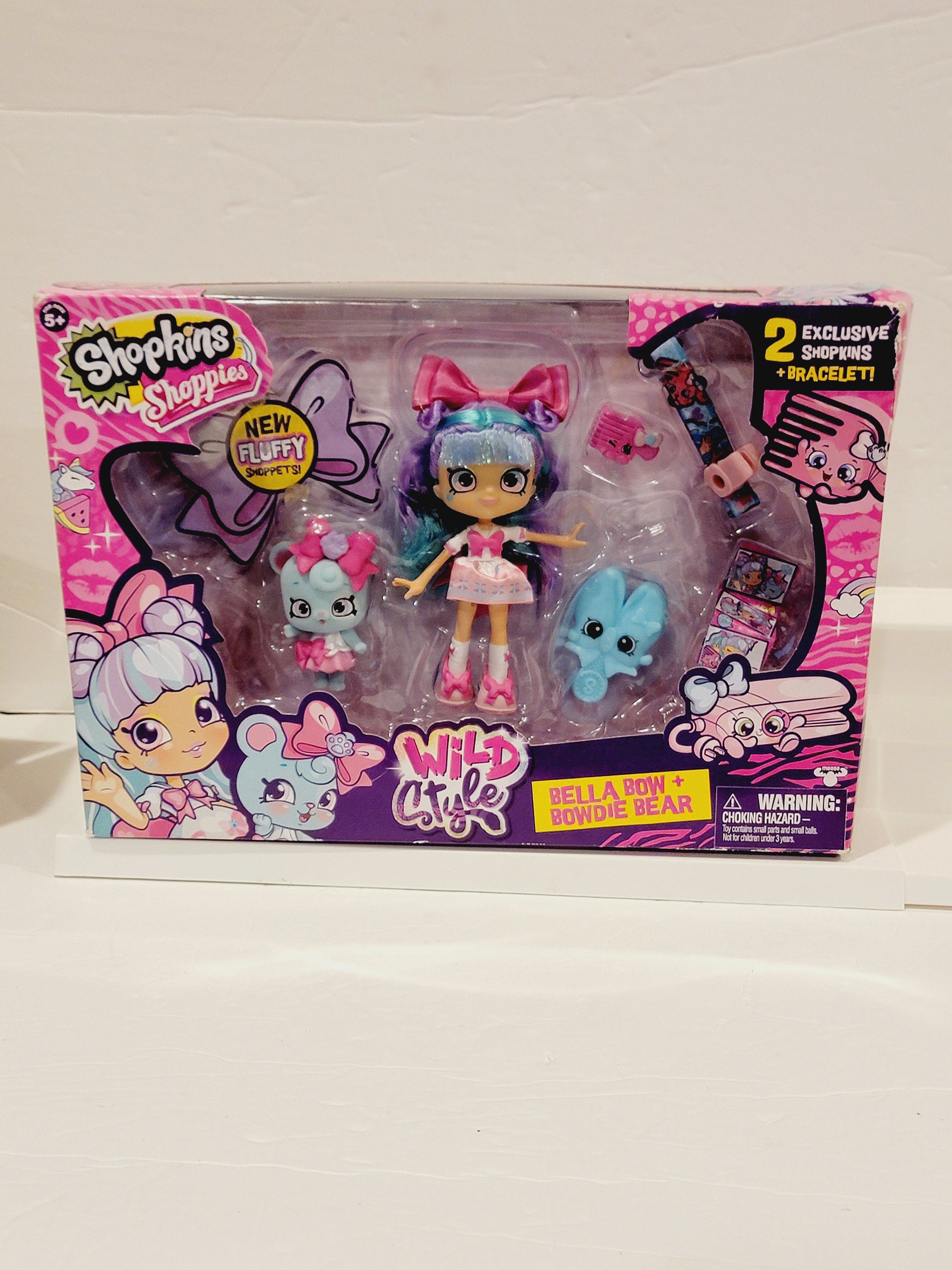 Shopkins Shoppies Wild Style Bella Bow Bowdie Bear Playset