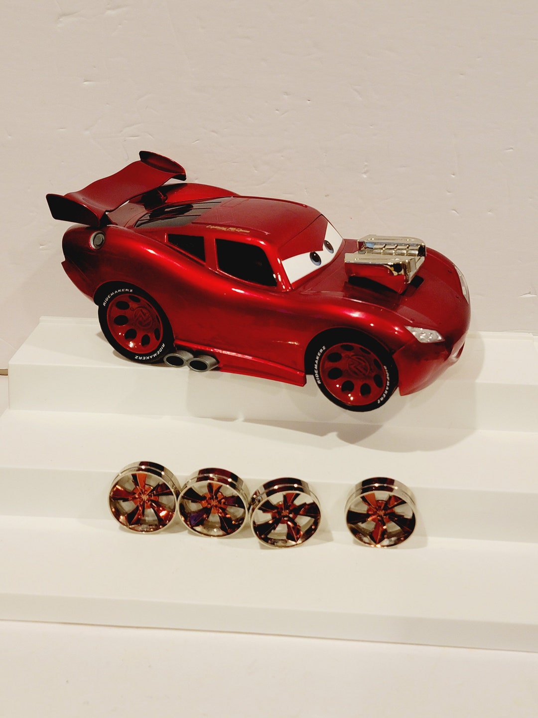 Disney Pixar Cars 2 Ridemakerz Lightning Mcqueen Starter Kit Etsy