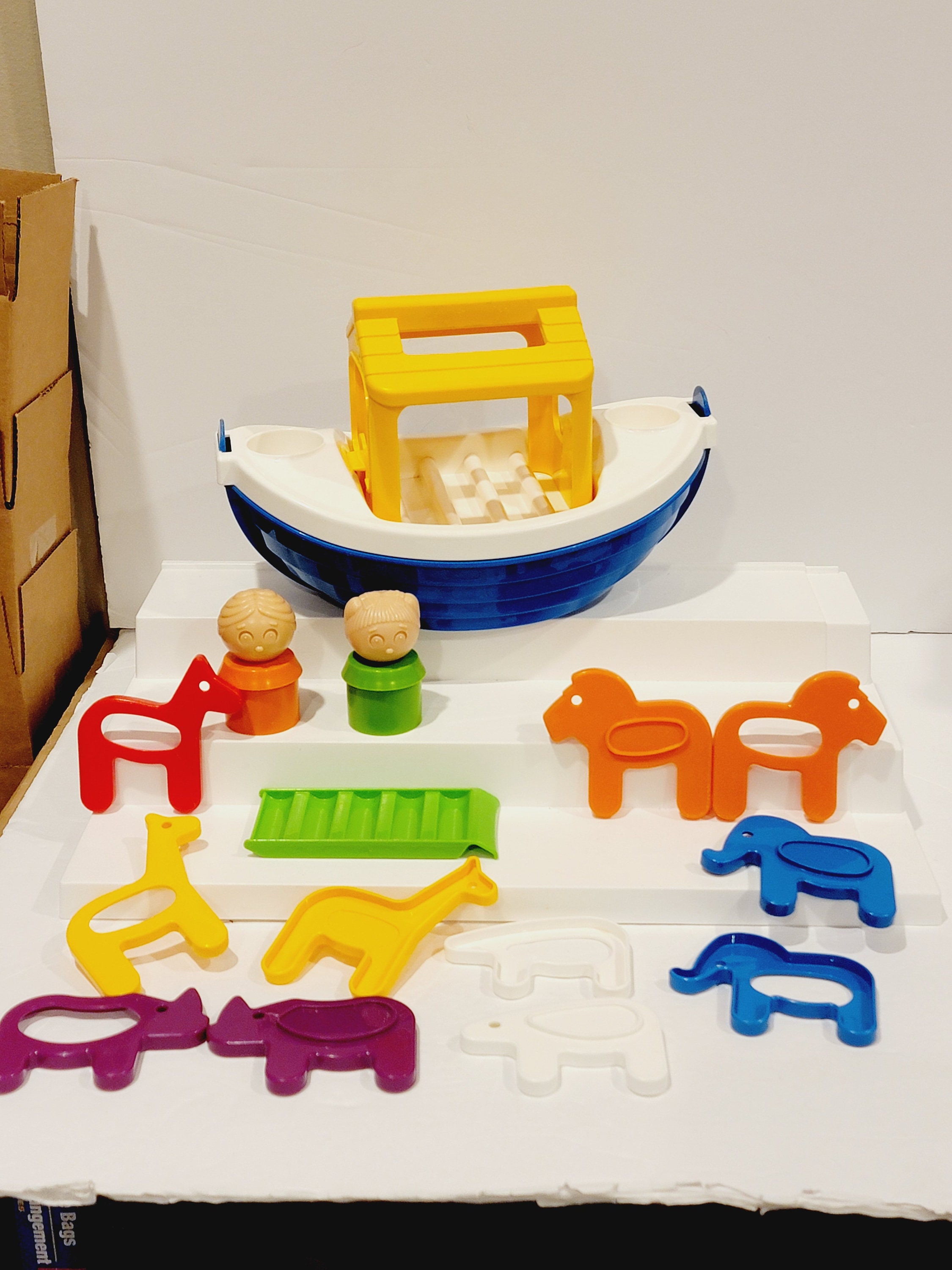 Bath Toy Tupperware Noah's Ark Set Vintage Tuppertoys Noah's