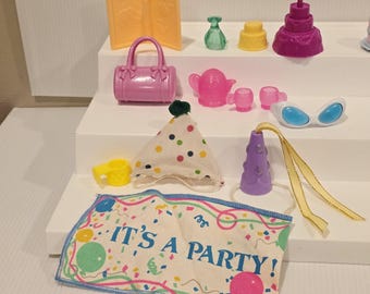 Vintage My Little Pony Happy Birthday  Mixed Accessories Set