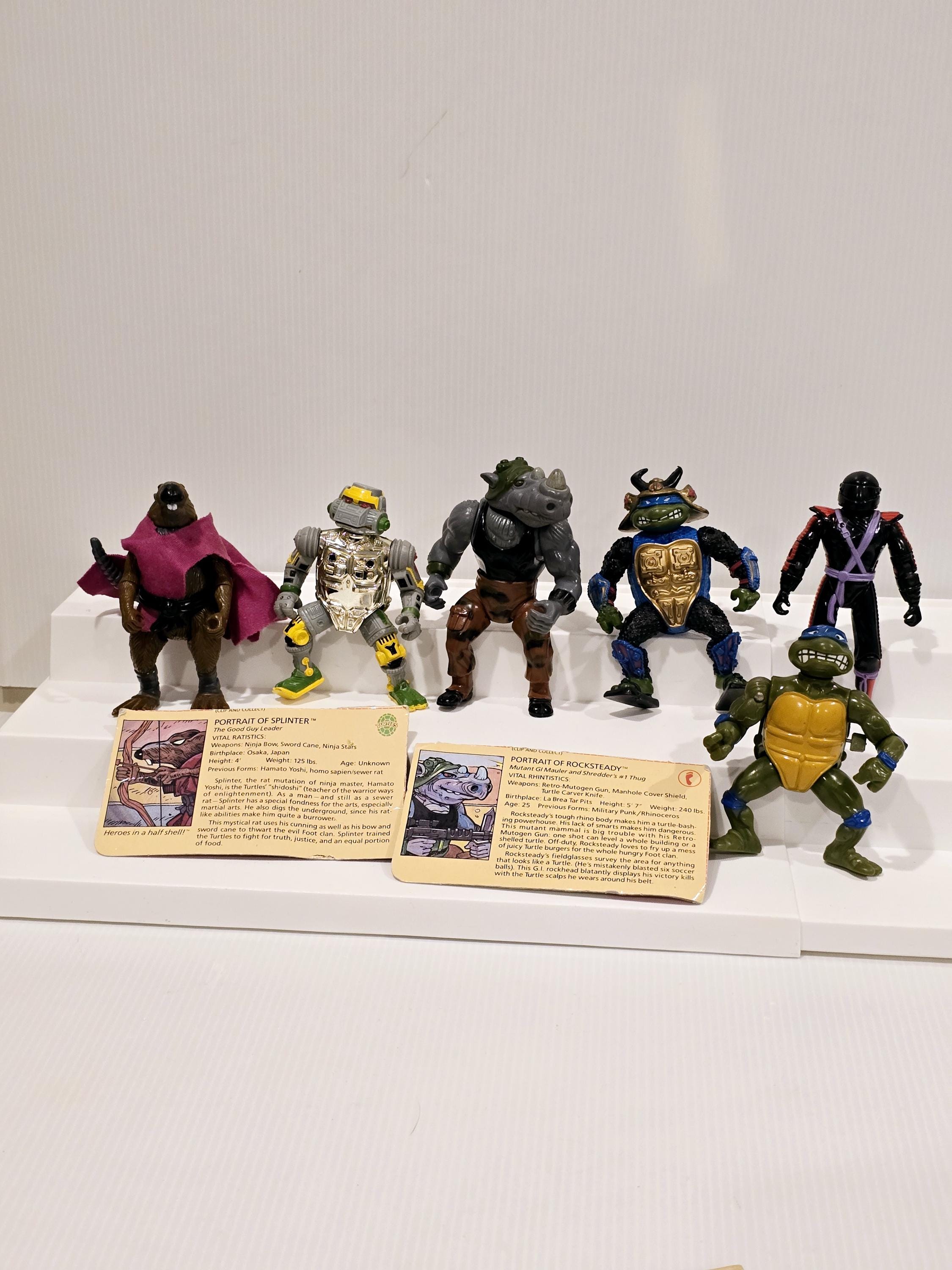 Vintage Teenage Mutant Ninja Turtles Action Figure Set - Etsy