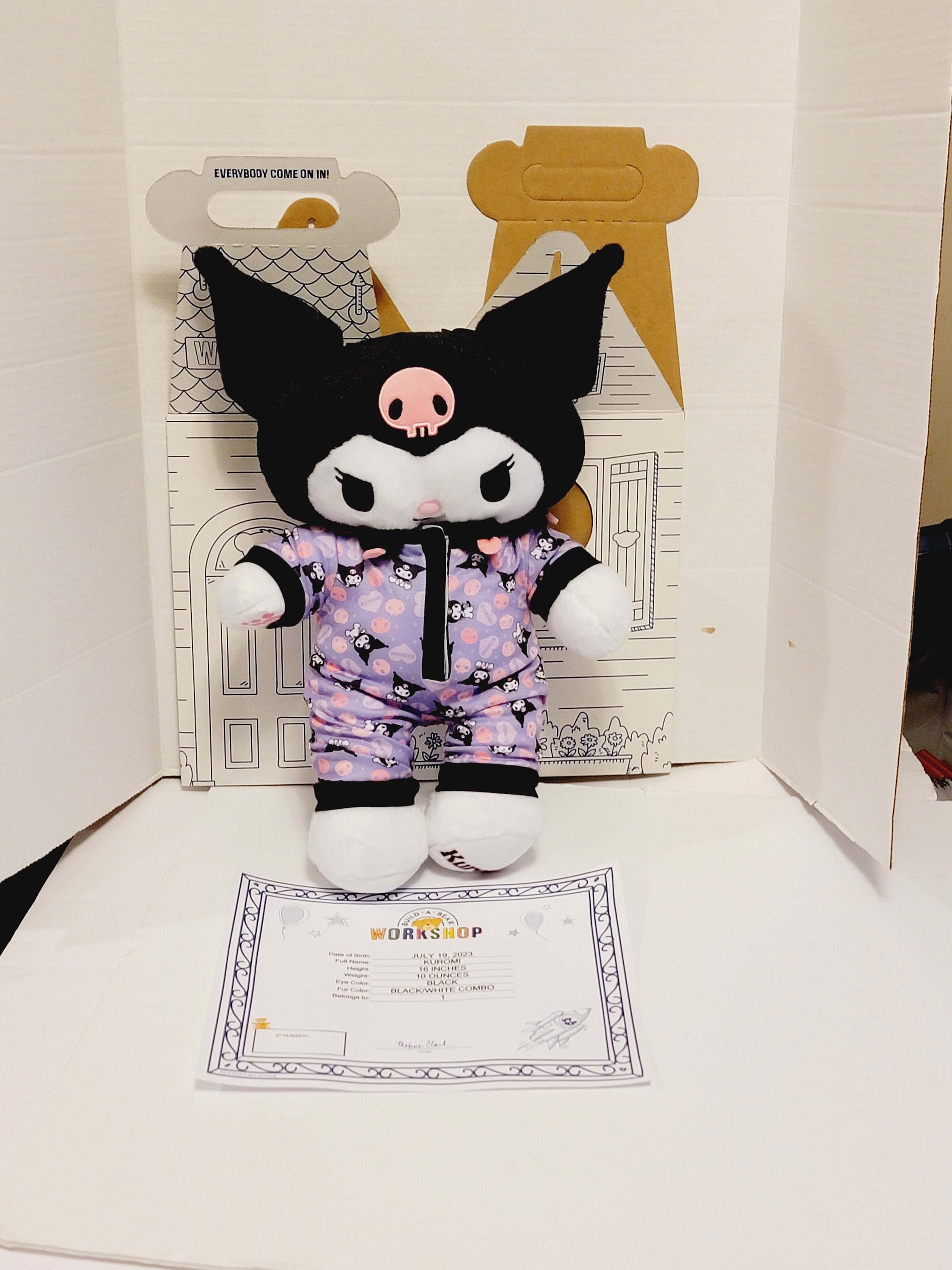 Kuromi Build A Bear Plush Stuffed, Sleeper Pajamas Sanrio Hello Kitty