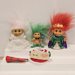 Vintage Russ Troll Doll Set with Accessories