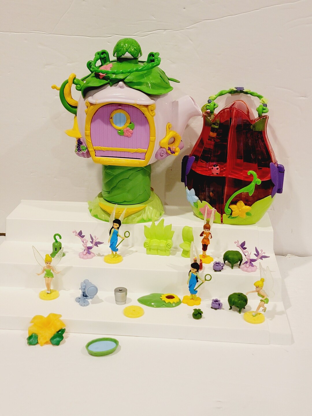 Disney Tinkerbell Mini Fairy Teapot and Case Lot Playmates Etsy