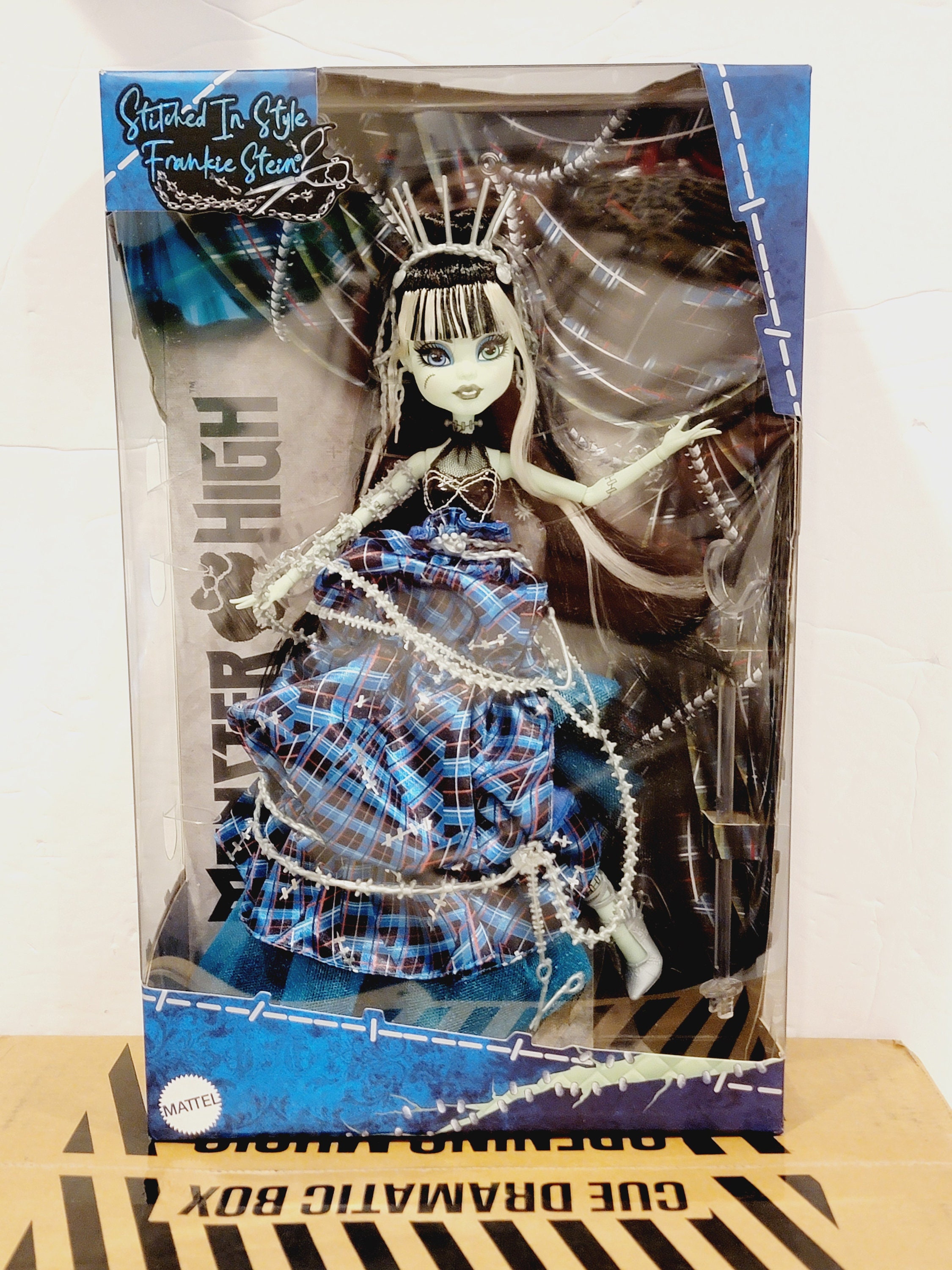 Monster High Doll, Frankie Stein Stitched in Style Fashion Collectible,  Blue Plaid Couture Gown & Sewing-inspired - Etsy