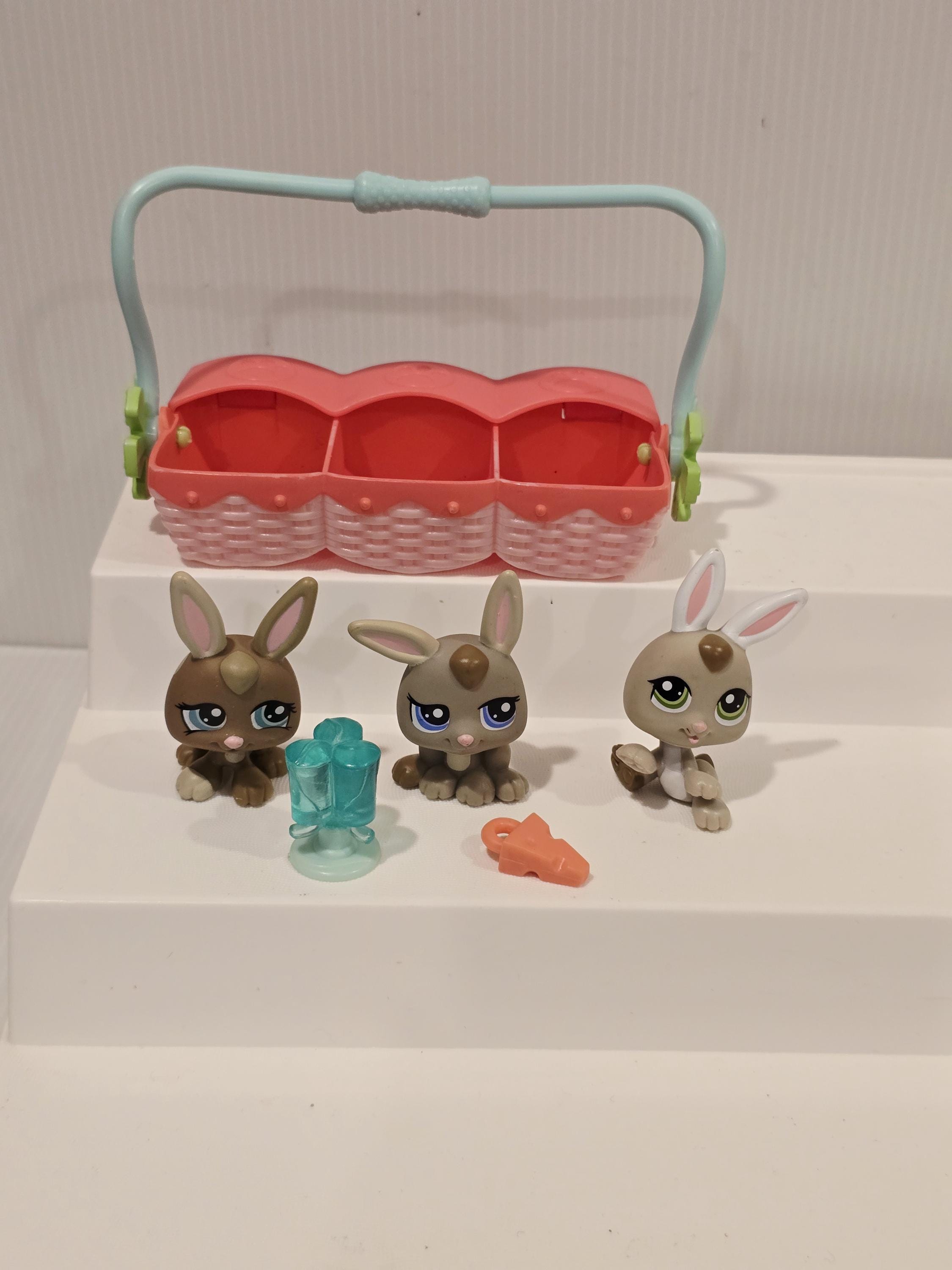 Lps 500 Rabbit Littlest Pet Shop LPS Petriplets Rabbits Bunnies Set - Etsy