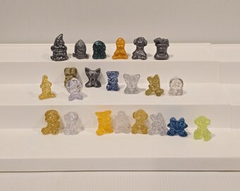 Vintage Metals Series Metalic Glitter Clear Gogo Crazy Bones Set