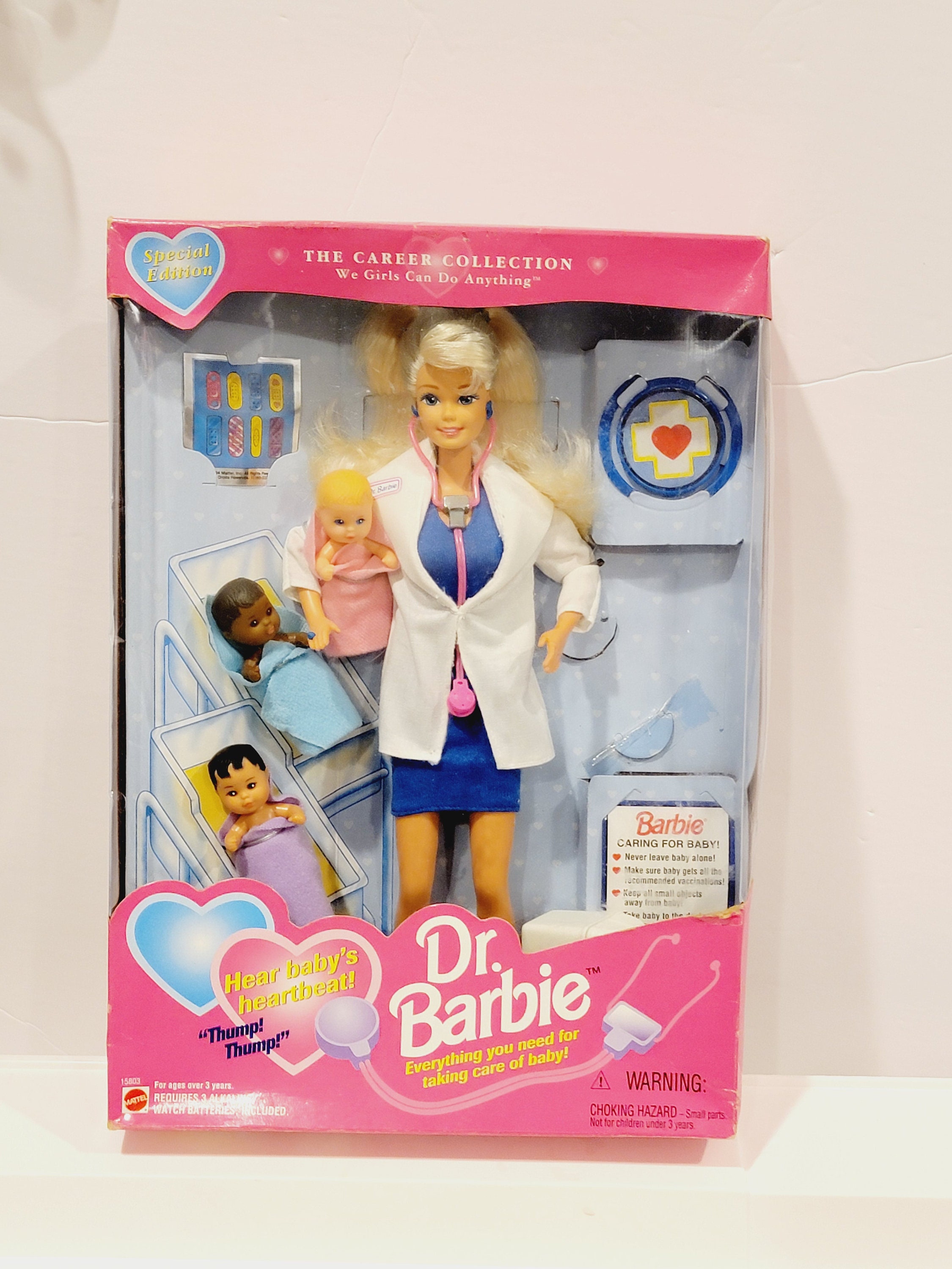 Dr. Barbie Doll w Baby Dolls Special Edition Career Collection