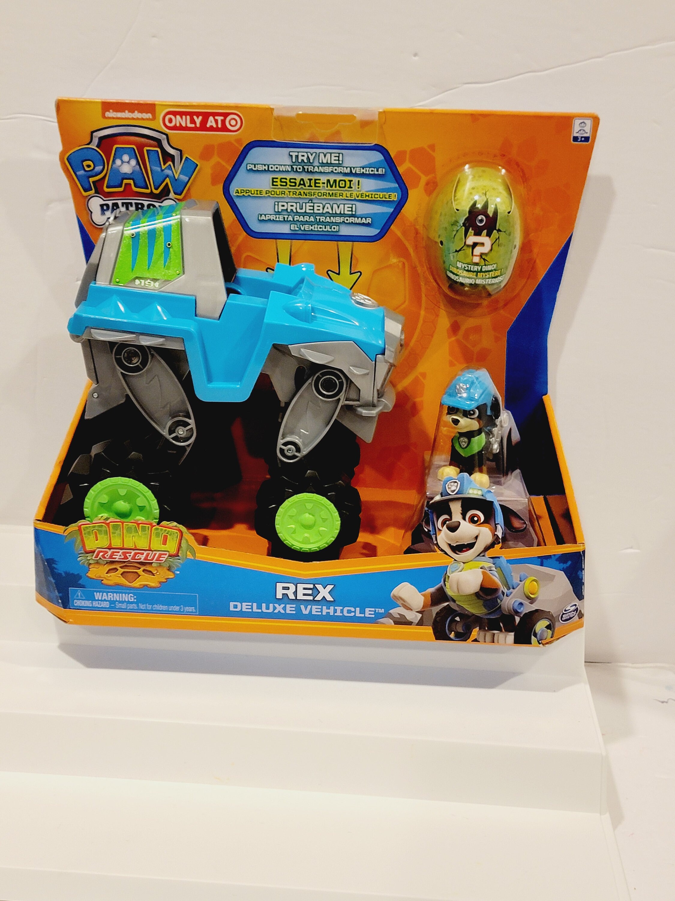 Paw Patrol Dino Rescue Rubble Super Rare Die-Cast Vehicle