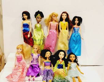 Genuine Original Disney Princess Dolls, Gift Wrapped Rapunzel,frozen,little  Mermaid,mulan,beauty & the Beast, Cinderella,sleeping Beauty 