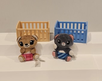 Tiny Tukkins Baby n Crib Mystery Plush Set