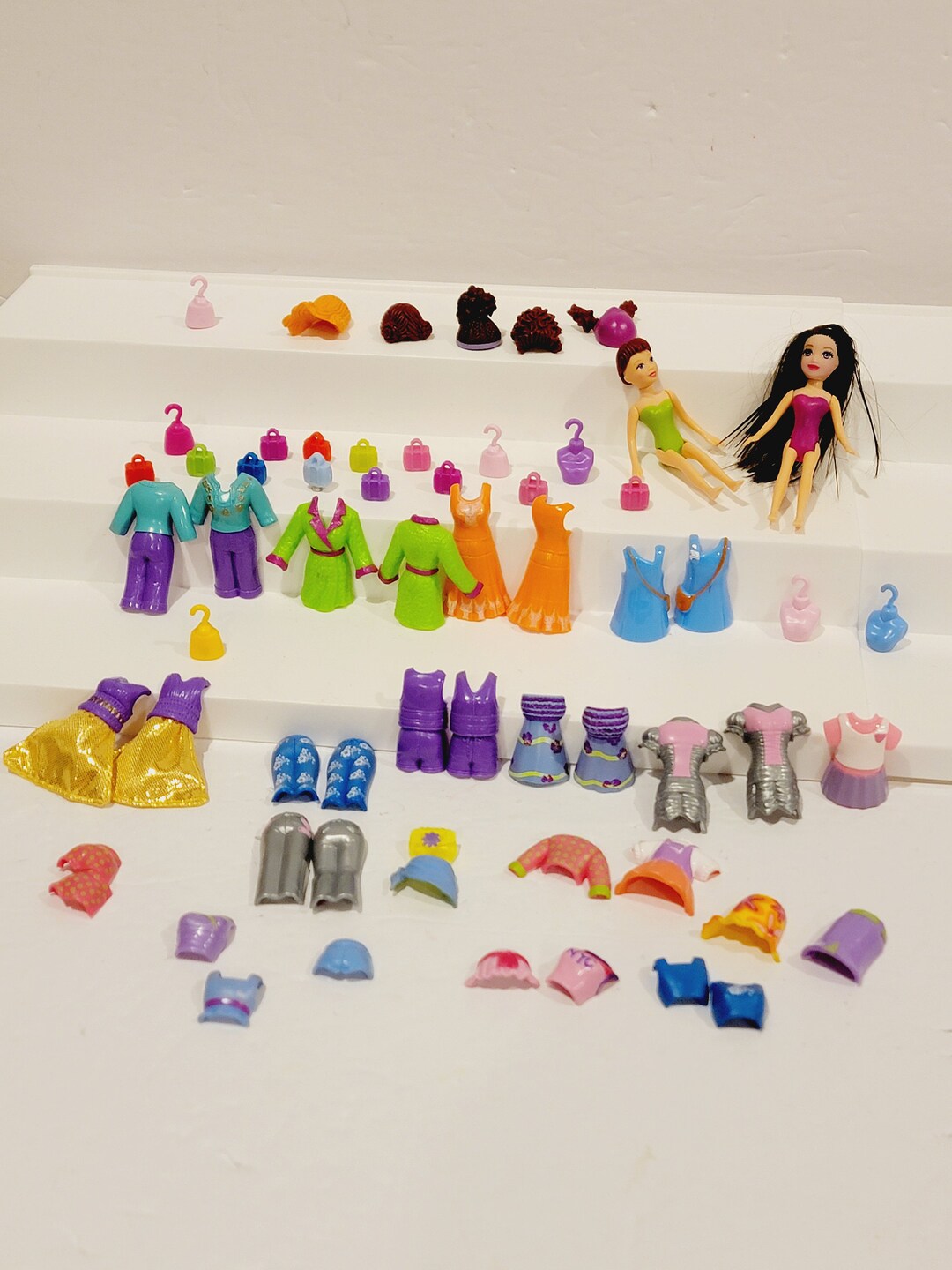 Polly Pocket Mattel Magnetic Clothes Accessories Set - Etsy