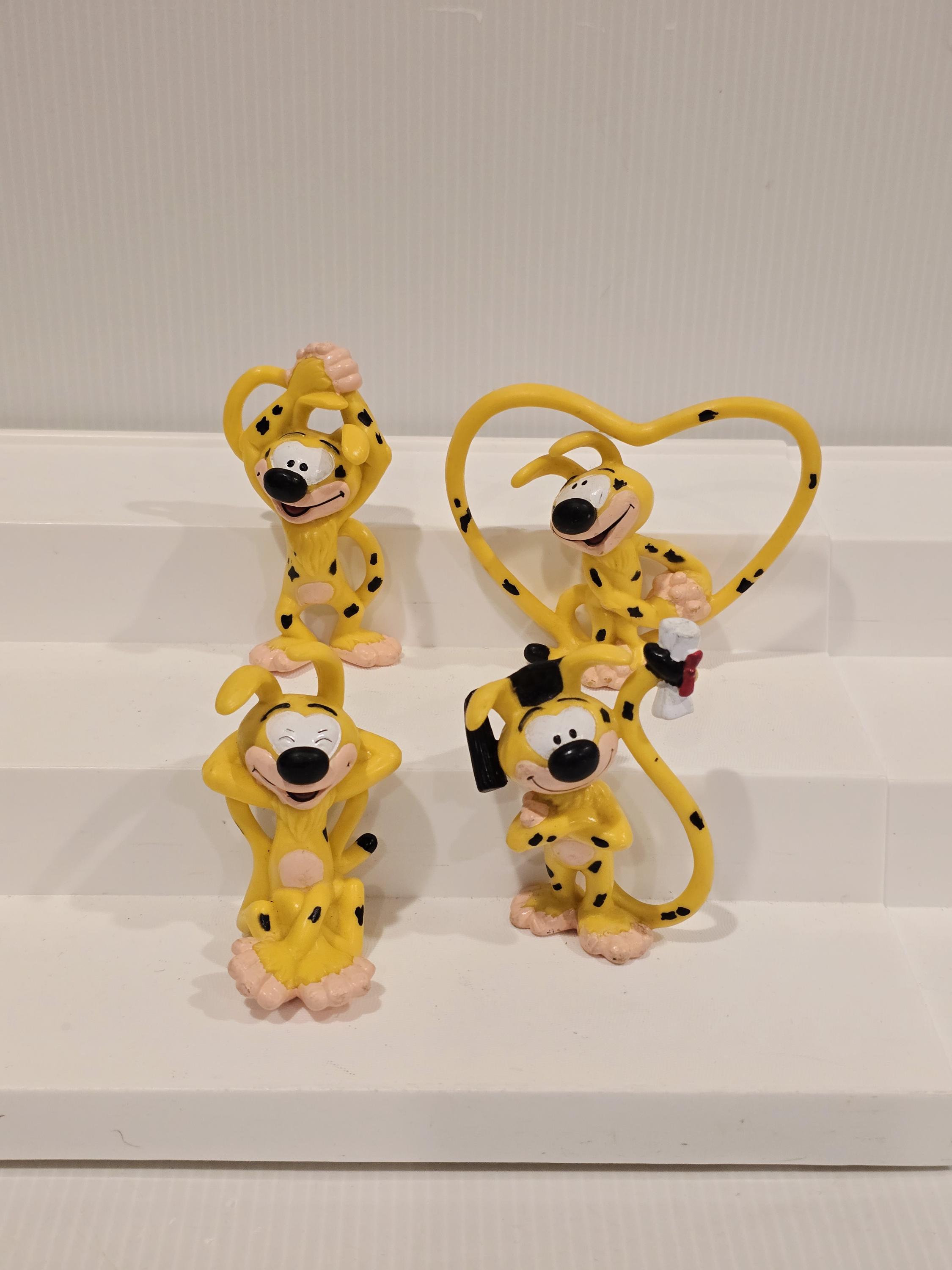 Figurine Marsupilami Schleich 1979 - Marsu Avec Poisson - 8,5 Cm - Rare