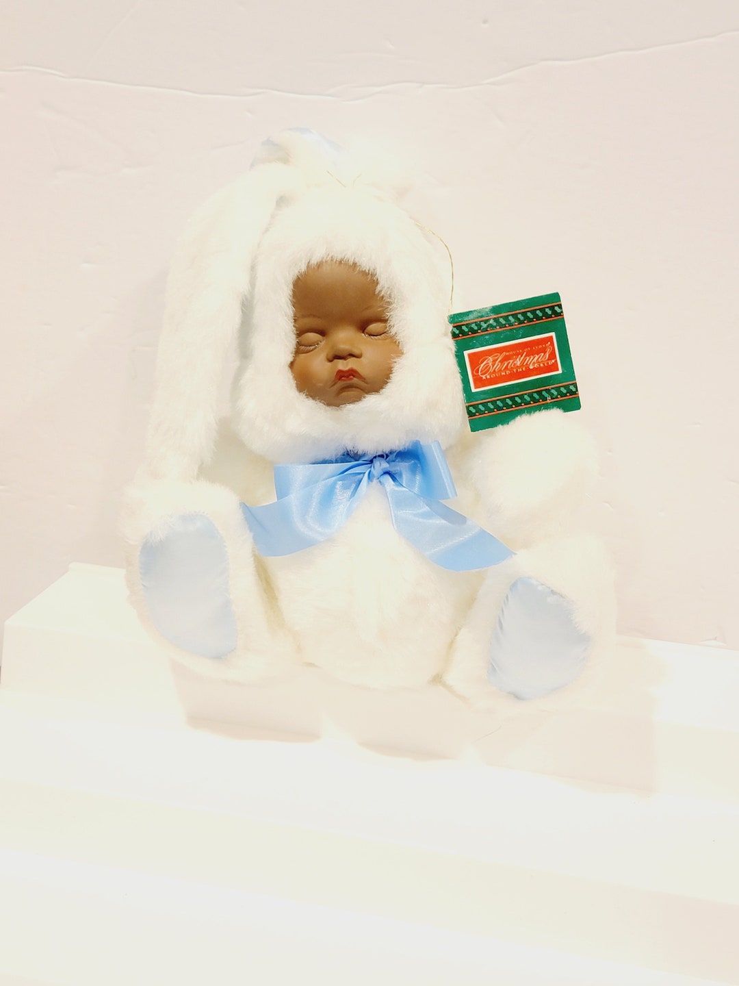 Vintage Snow Bunny Doll House of Lloyd Porcelain Baby Face Doll Snow ...