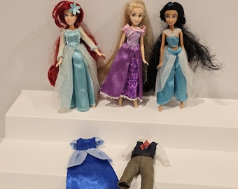 disney princess doll and dress up set Disney Parks 5” Princess Doll Set