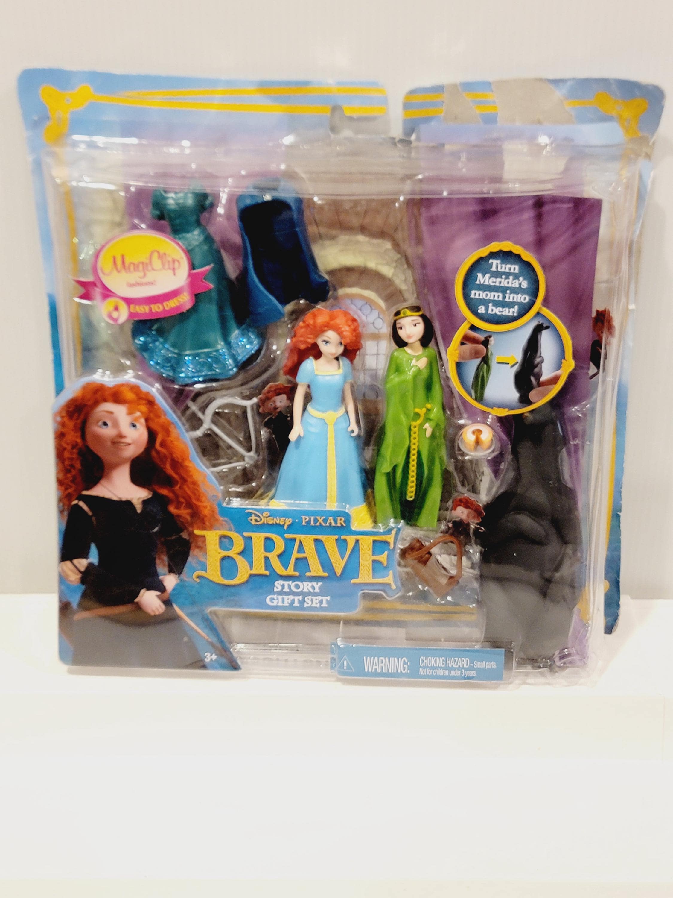Brave Story Gift Set Figures Mattel Pixar Disney Merida Bear