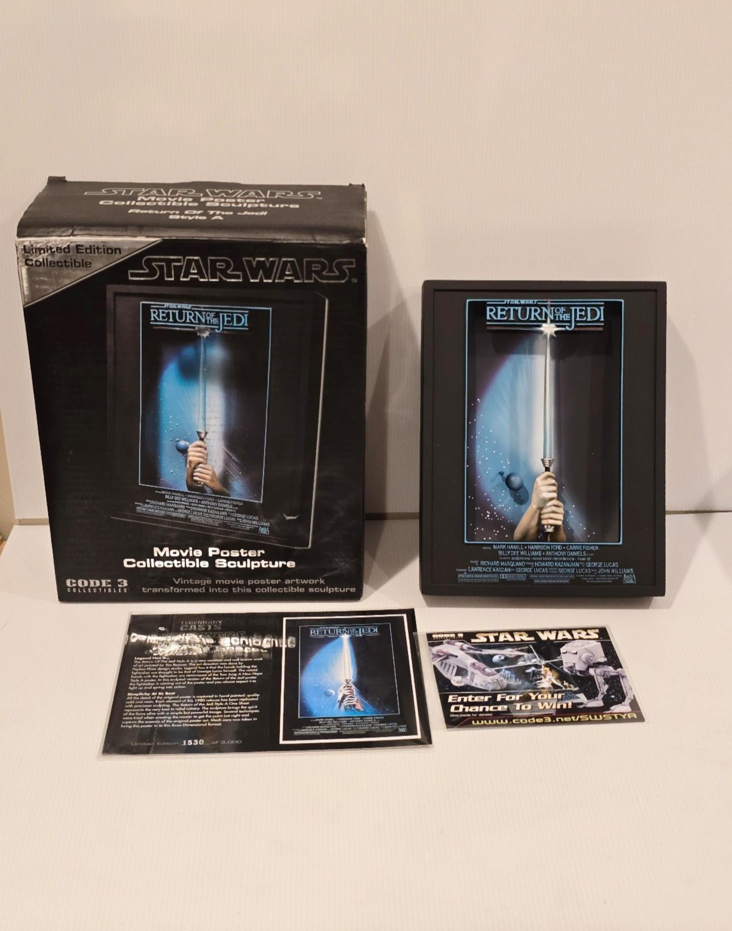 Return of the Jedi Style A Movie Poster Sculpture Star Wars Code 3