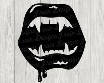 Vampire teeth svg - Vampire teeth png - Vampire teeth DXF - Vampire teeth eps - lips svg - Halloween svg - vampire svg - vampire png