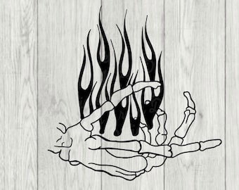 Death flame SVG - skeleton hand SVG - skeleton SVG - flame svg - fire svg - skeleton clipart - skeleton dxf - skeleton png - skeleton eps