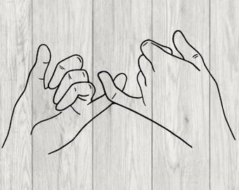 Pinky promise SVG - pinky promise eps - pinky promise DXF - pinky promise png - hand svg - best friend svg - bestie svg - promise svg