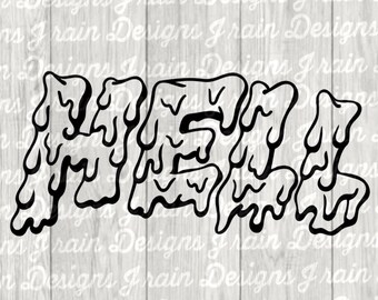 Melting Hell SVG - melting hell PNG - melting hell EPS - melting hell dxf - hell svg - hell png - hell eps - hell dxf - melting hell clipart
