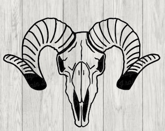 Aries SVG - ram SVG - skull SVG - ram skull svg - skull clipart - Aries png - skull png - ram png - animal png - skull dxf - skull eps