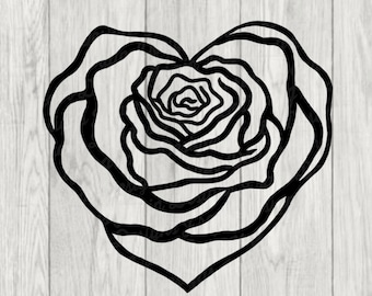 Free Free Heart Rose Svg 858 SVG PNG EPS DXF File