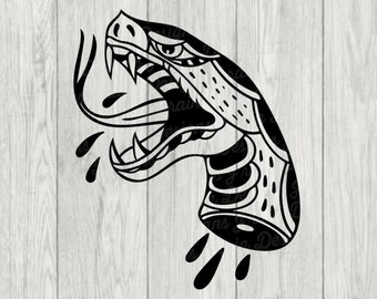 Traditional Snake Head SVG Snake Svg Snake Png Snake Eps - Etsy