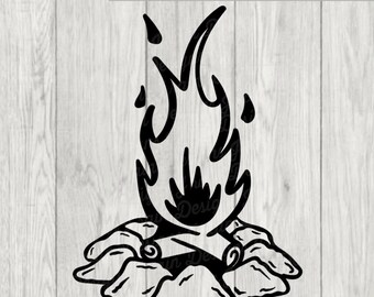 Campfire SVG - fire SVG - camping SVG - outdoors svg - campfire dxf - campfire png - campfire eps - campfire clipart - fire png - fire dxf