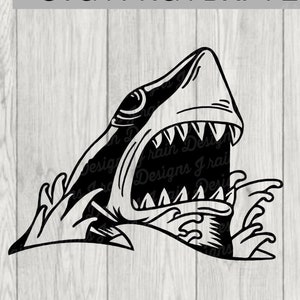 Shark SVG - shark head svg - shark png - shark eps - shark DXF - animal svg - shark clip art - ocean svg - ocean clipart - fish svg