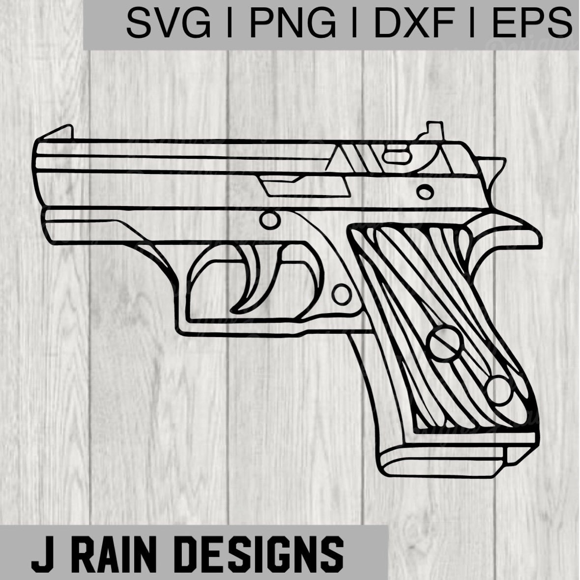 Gun Svg - Gun Eps - Gun DXF - Gun Png - Gun Clipart - Weapon Svg ...