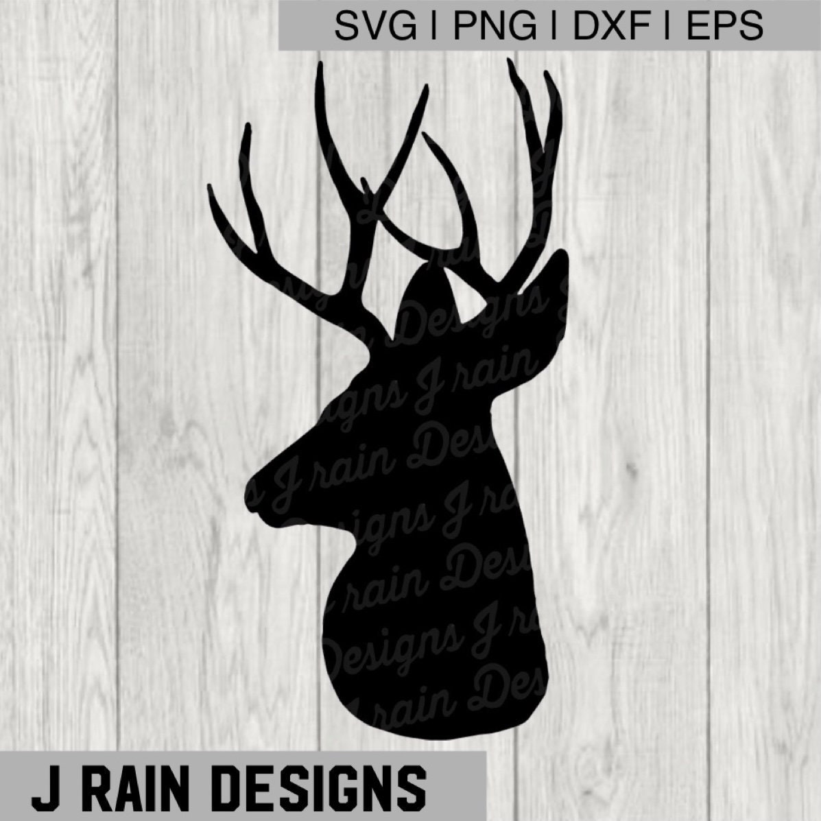 Download Deer Head Svg Deer Svg Deer Dxf Deer Png Animal Clipart Etsy