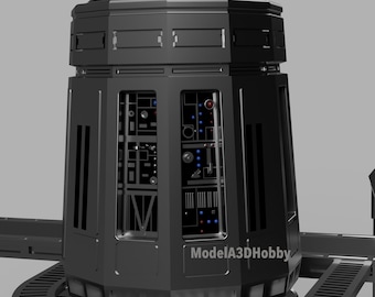 Death Star Tractor Beam Diorama - STL 3d File