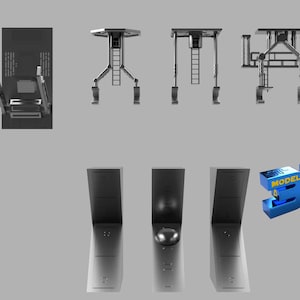 Tie Fighter Dock Hangers - 3D STL Files