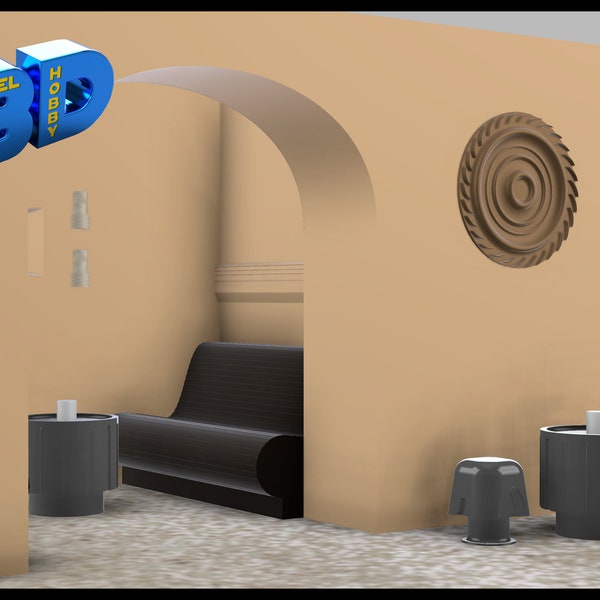 Cantina Furniture for  Diorama Pieces 3d STL files