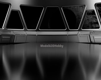Star Destroyer Bridge Diorama - STL 3d File