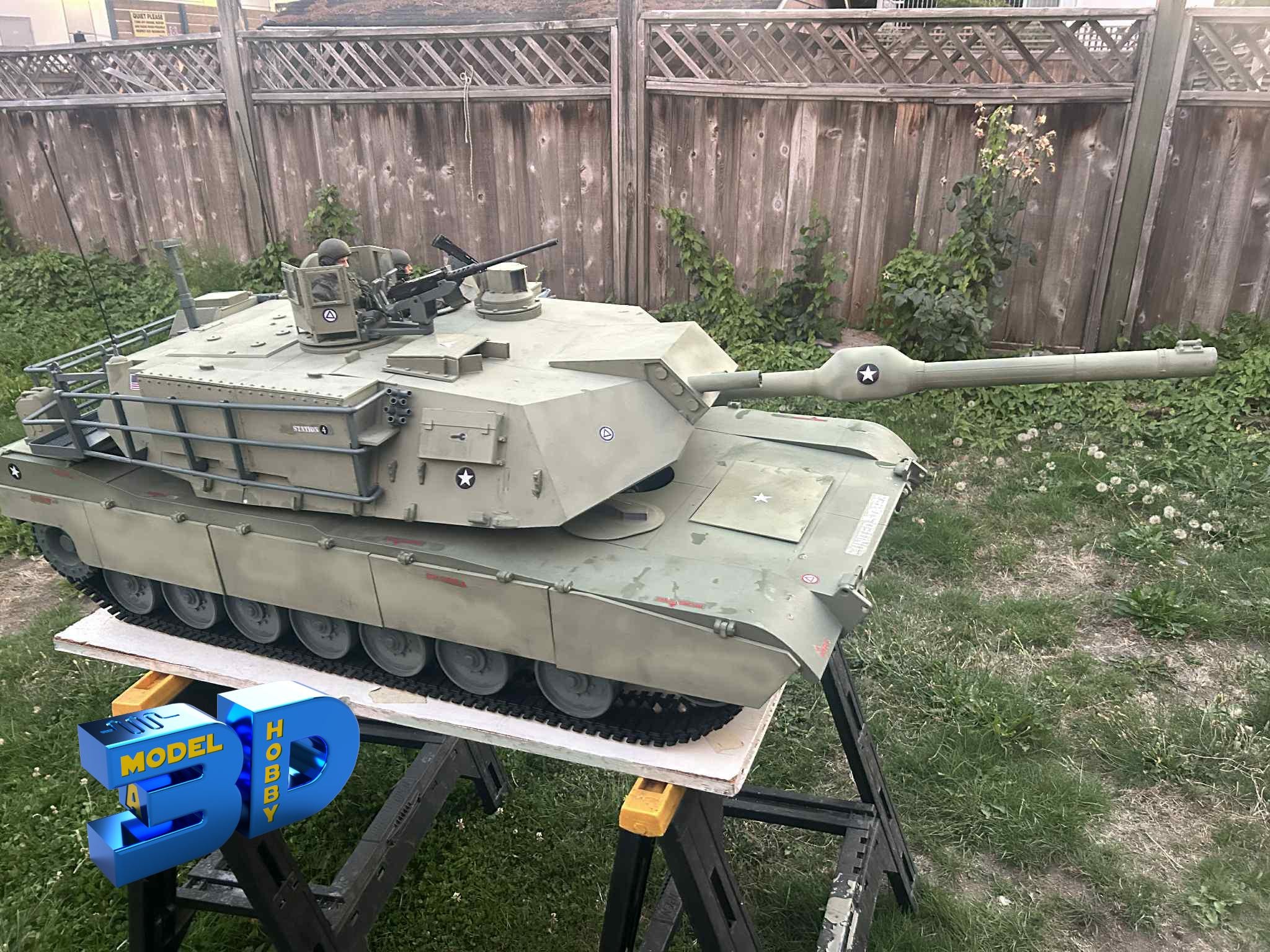 M1A1 Abrams Tank. 1:6 Scale for 12” Action Figures 3d STL File - Etsy