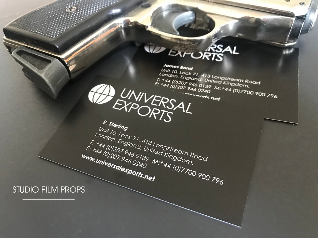 ジェームズ・ボンド 007 慰めの報酬 ユニバーサル・エクスポート 名刺