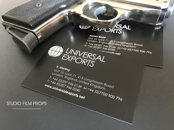 James Bond 007 Quantum of Solace Universal Exports Business Card