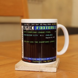 CEEFAX MUG - Manchester City v Chelsea - 2020/21 Champions League Final winners mug