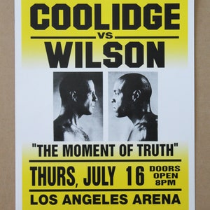 Pulp Fiction Boxing Poster - Coolidge v Wilson - Replica Prop